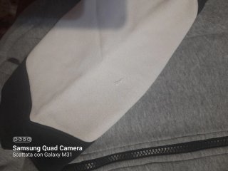 Felpa Nike Air con cappuccio grigia