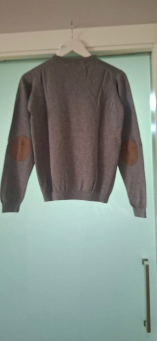 Jersey Massimo Dutti Marrón Parches decorativos