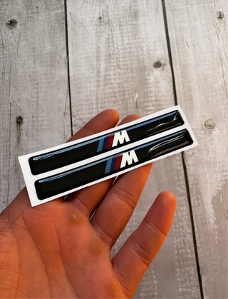 2 EMBLEMAS ADHESIVOS MOLDURA BMW E36 M LOGO COCHE