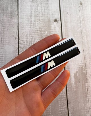 2 EMBLEMAS ADHESIVOS MOLDURA BMW E36 M LOGO COCHE