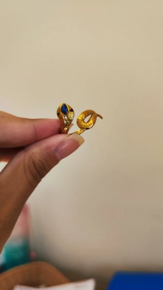Anello in acciaio inossidabile, modello serpente