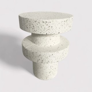 Traveno - Tavolino da caffe colore bianco e nero stile