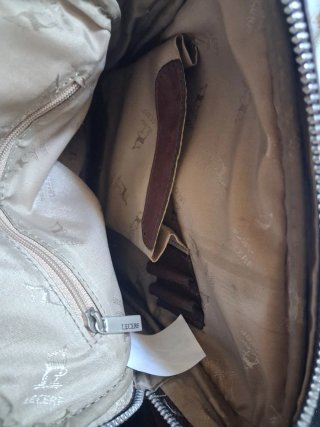 Bolso bandolera de piel marrón