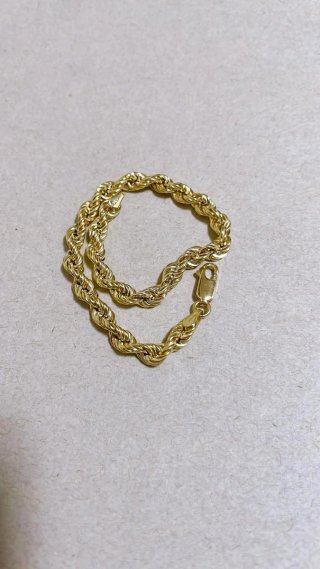 Bracciale funetta in oro giallo 18kt 750