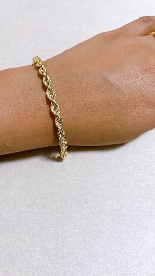 Bracciale funetta in oro giallo 18kt 750