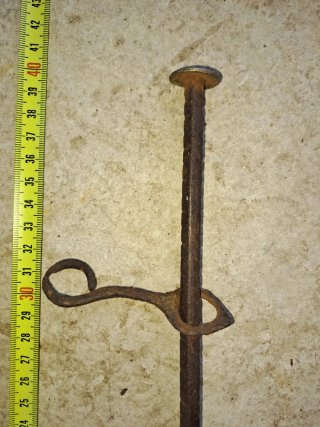Balanza romana antigua de hierro
