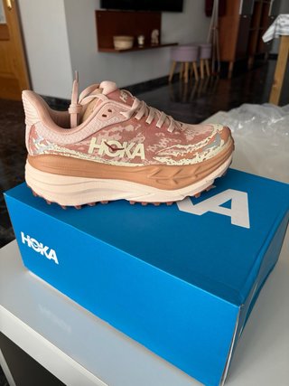 Hoka Stinson 7 Beige/Rosa