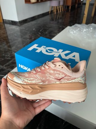 Hoka Stinson 7 Beige/Rosa