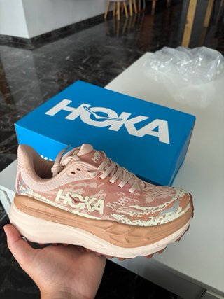 Hoka Stinson 7 Beige/Rosa