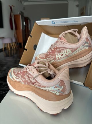 Hoka Stinson 7 Beige/Rosa