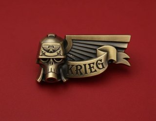 Warhammer Insignia de metal KRIEG