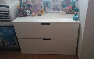 Cómoda IKEA MALM 2 cajones blanca