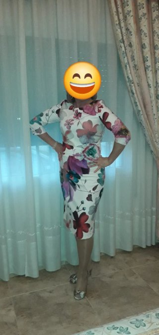 Vestido fiesta estampado floral