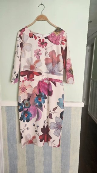 Vestido fiesta estampado floral