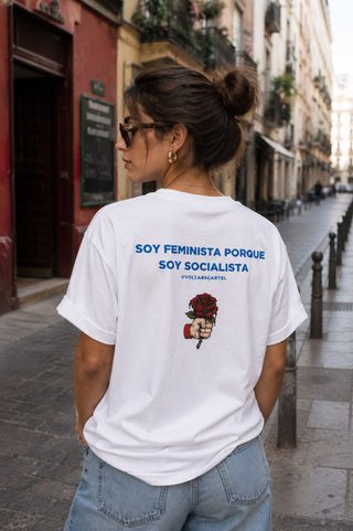 Camiseta oversize VoltLabs Blanca