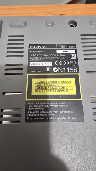 Sony PlayStation 1 PS1 PAL SCPH-9002 Console