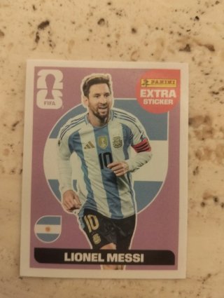 Cromo Messi Extra Sticker Panini