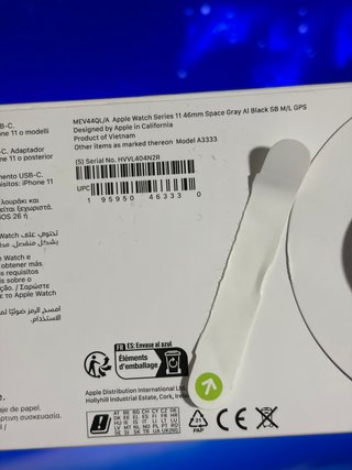 Apple Watch Serie 11 GPS 46mm SpaceGray Black SB M