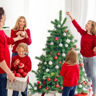 Albero di Natala artificiale 150cm in PVC ignifugo con 515
