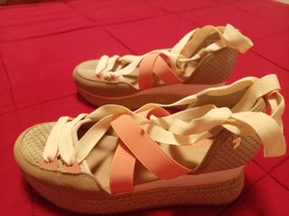 Sandalias Gioseppo Beige y Rosa Talla 37