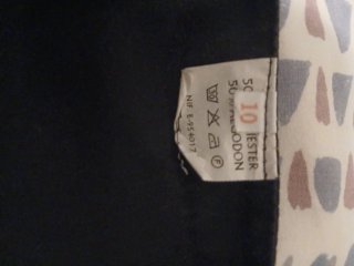 Traje Blusa y Pantalón Negro/Azul