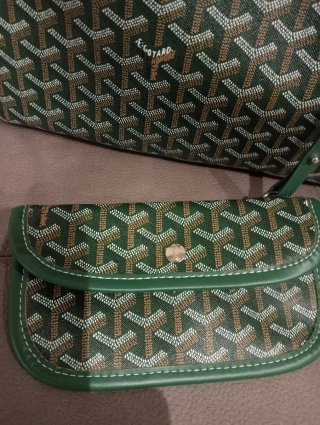 Bolso Tote estampado Verde + Cartera