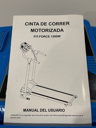 Cinta de andar eléctrica azul