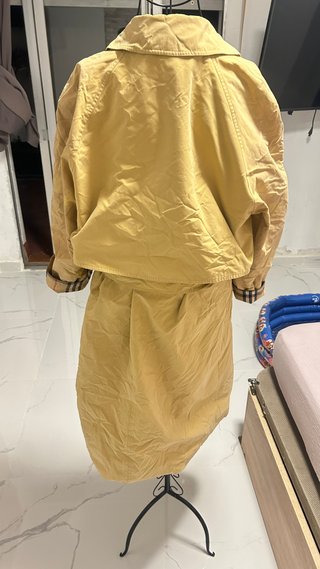 Gabardina Burberry Clásica Beige Talla 42