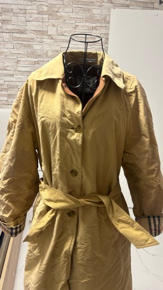 Gabardina Burberry Clásica Beige Talla 42