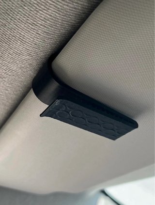 Soporte gafas sol visera coche 3D