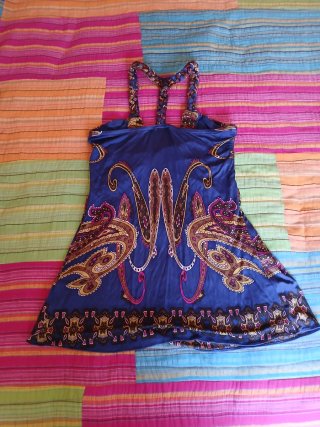Camiseta tirantes mujer estampada