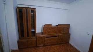 Mueble de salón madera oscura