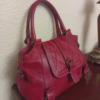 Bolso Piel Rojo Purificación García
