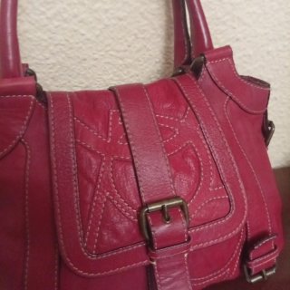 Bolso Piel Rojo Purificación García