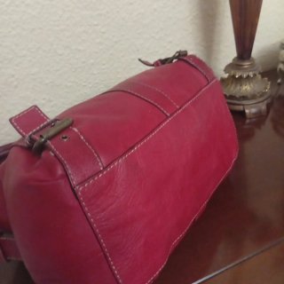 Bolso Piel Rojo Purificación García
