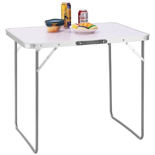 Tavolo Campeggio Picnic Alluminio 60x80x68 cm Pieghevole
