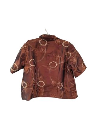 Blusa bordada marrón Talla 54