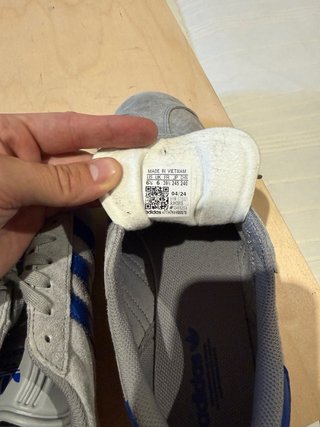 Zapatilla Adidas Gazelle Gris y Azul