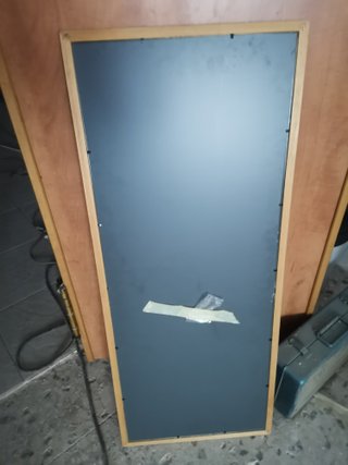 Espejo de madera de pino alto