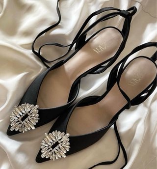 Tacones Joya Negros Zara