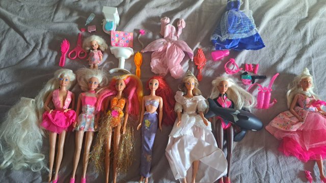 Lote Barbies Años 90 con Accesorios