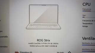 Portatil Asus ROG Strix G731GU 17.3" 32GB RAM i7