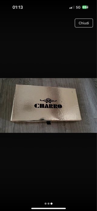 Portafoglio Charro dorato con nappina