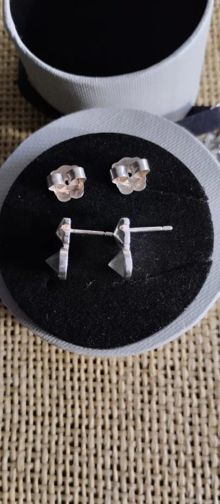 Pendientes Tous Plata con  Piedra + caja original