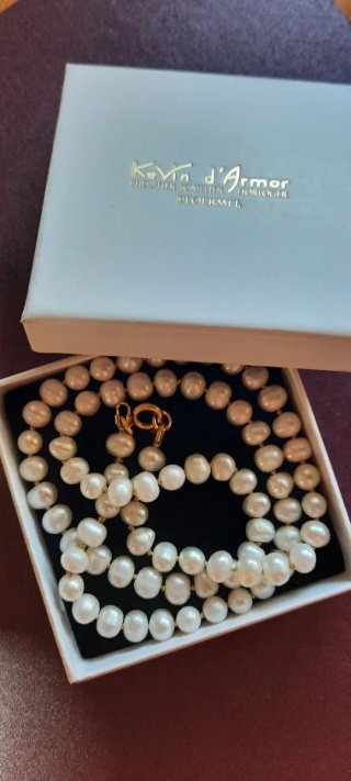 Collar Perlas Cultivadas Cierre 14K GP