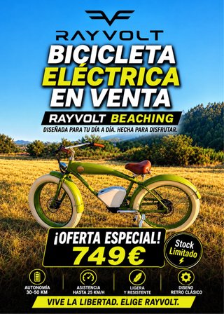 Bici Eléctrica Rayvolt beaching - Liquidación