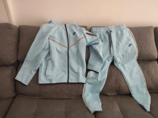 Chándal  Fleece Azul y Gris