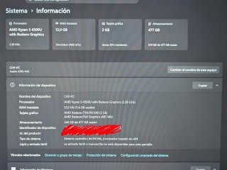 Acer Aspire A515-44G Plata Ryzen 5
