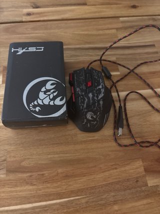 Ratón Gaming HXSJ Negro y Rojo