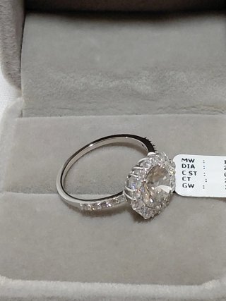 Anillo Diamantes Lab 2.72ct Oro 14k